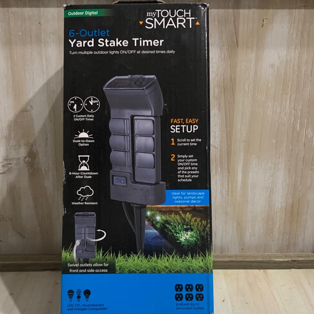 My Touch Smart 6-Outlet Yard Stake Timer